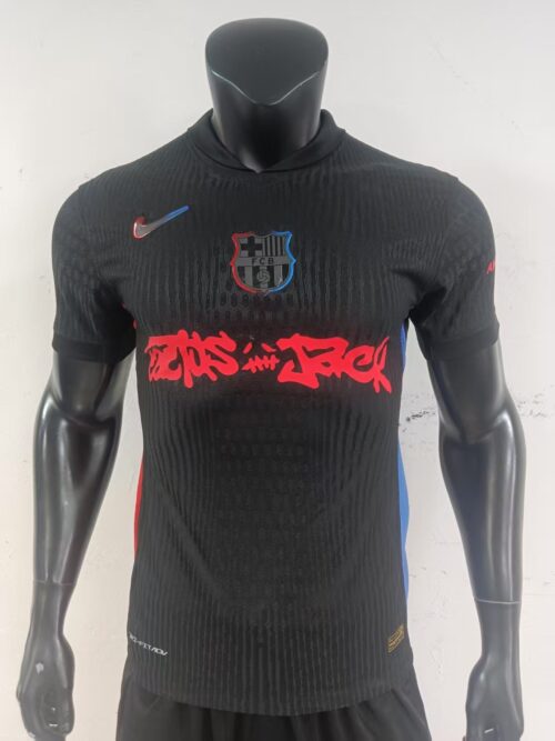 Away Soccer jerseys Barcelona players 25-26
