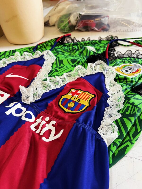 Lady's soccer lace halter dress Barcelona
