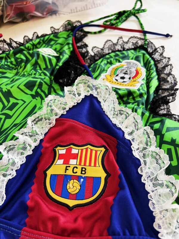 Lady's soccer lace halter dress Barcelona