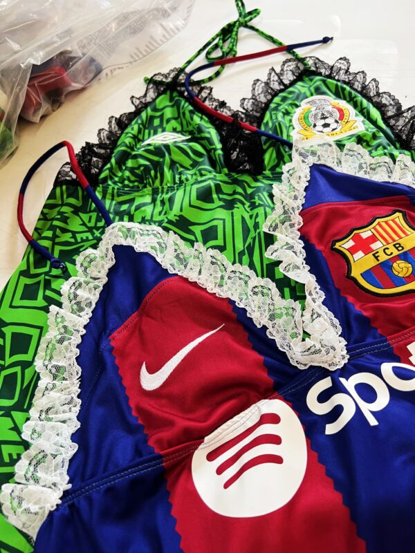 Lady's soccer lace halter dress Barcelona