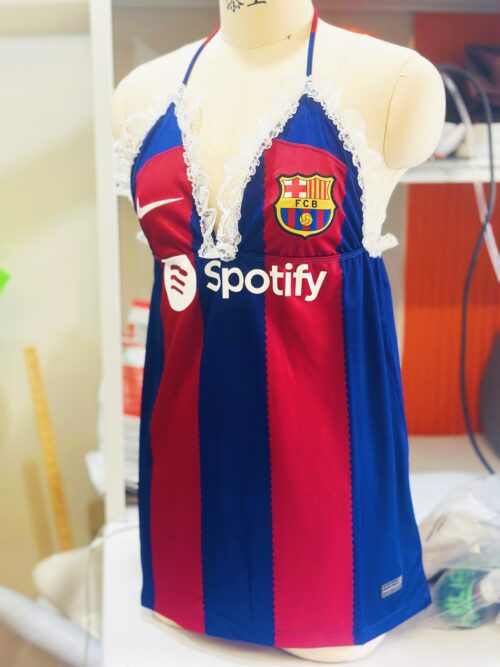 Lady's soccer lace halter dress Barcelona
